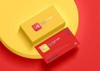 Free Branding PSD Business Card Mockup