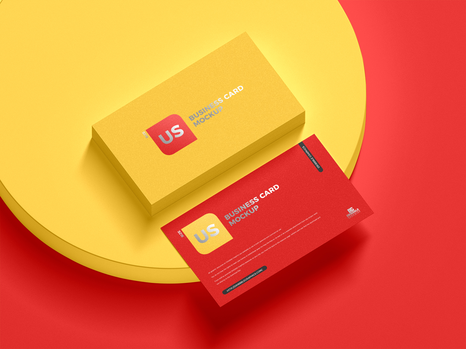 Free Branding PSD Business Card Mockup