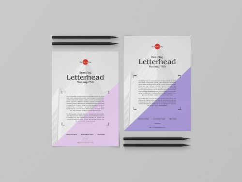 Free Elegant Letterhead Mockup