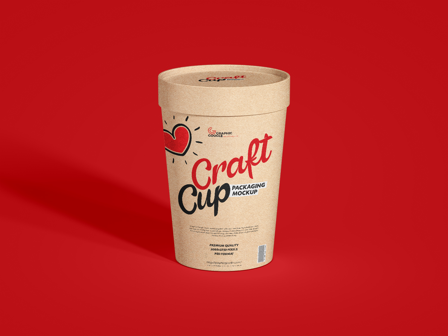 Free Food Craft Cup Mockup