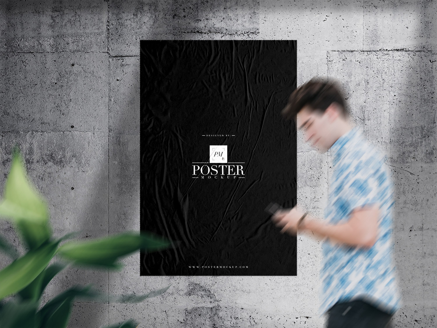 Paper Poster Mockup (PSD)