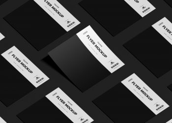 Free Grid Square Flyer Mockup