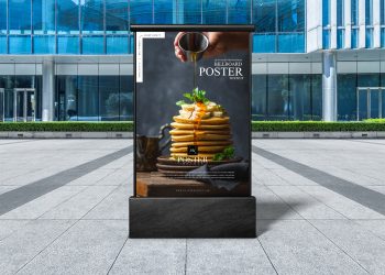 Free Outdoor Advertisement Billboard Poster PSD Mockup