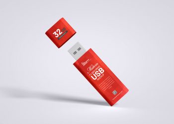 Free USB Flash Drive Mockup