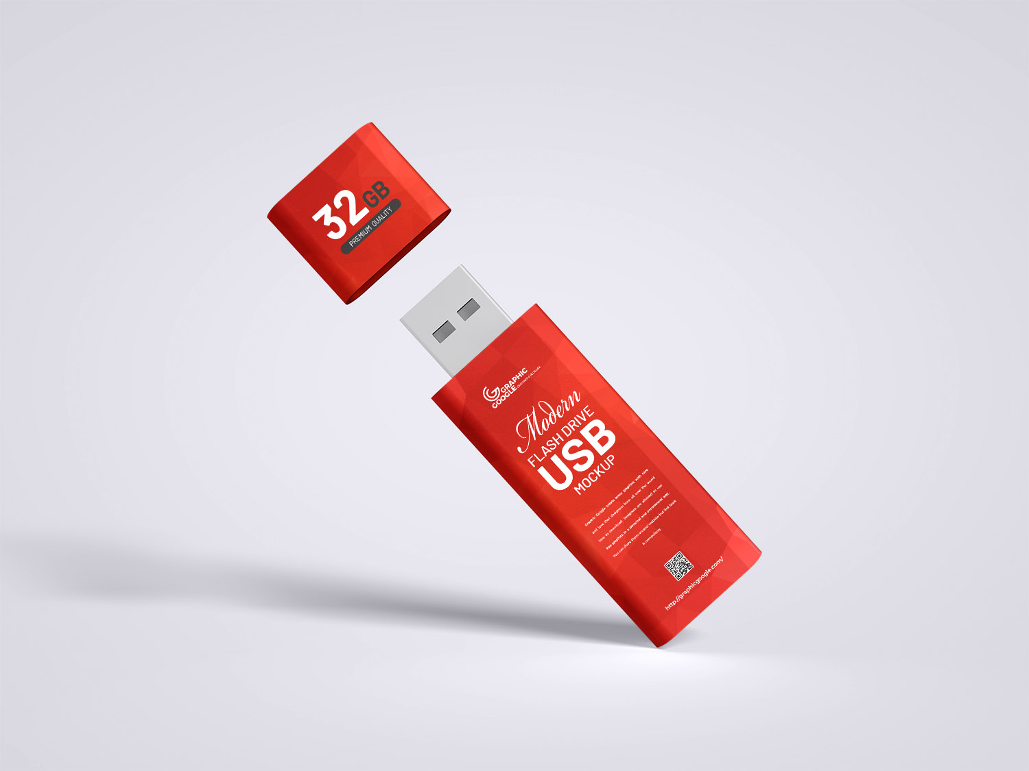 Free USB Flash Drive Mockup