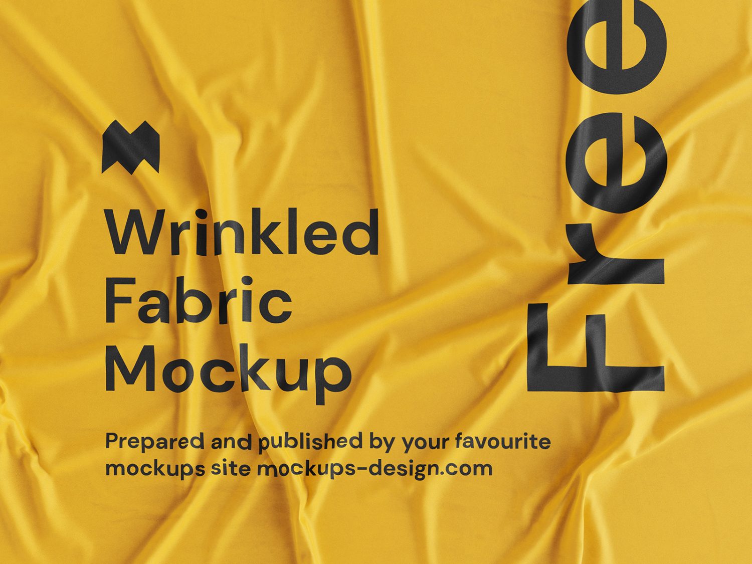 Free Wrinkled Fabric Mockup