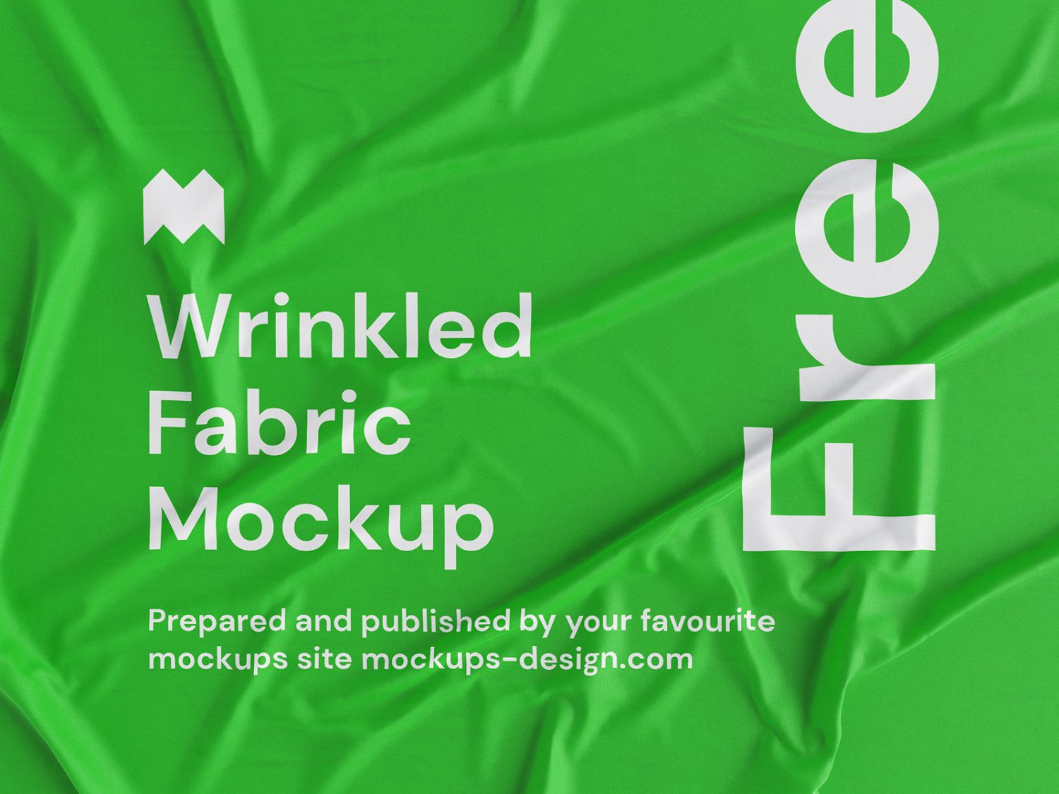 Free Wrinkled Fabric Mockup