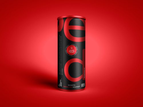 Modern Drink Can Mockup