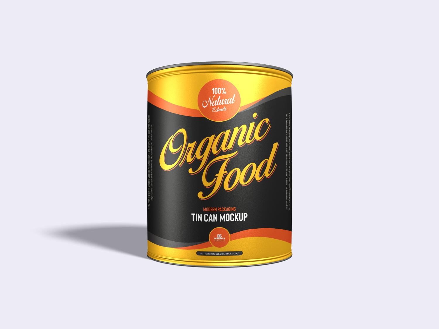 Modern Packaging Tin Can Free Mockup