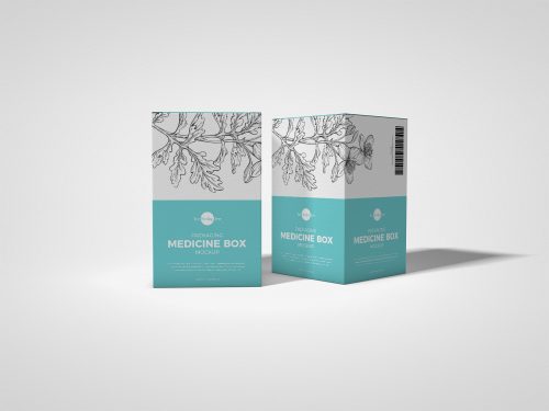 Packaging Medicine Box Mockup