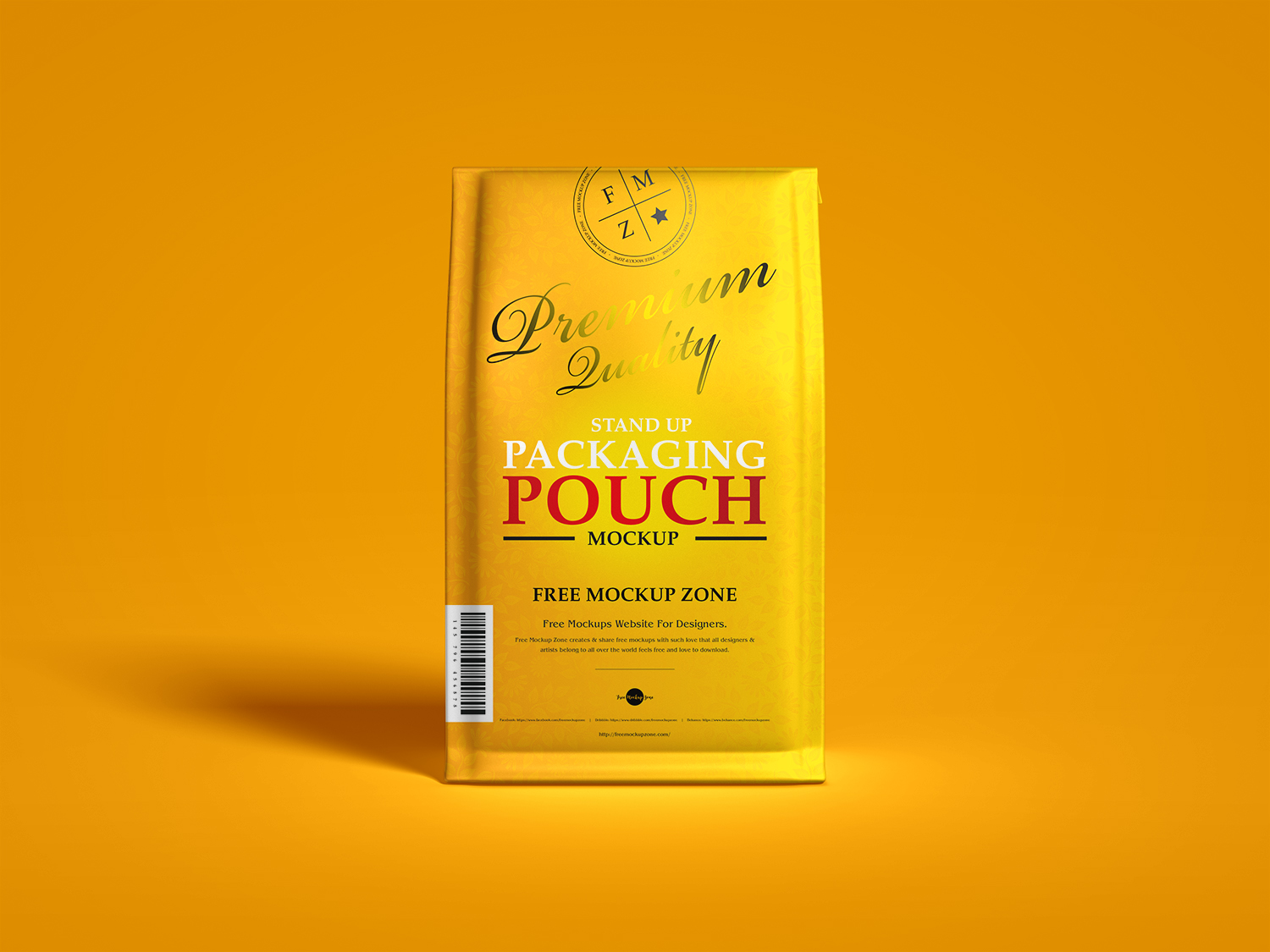 Kraft Paper Doypack Free Mockup - Free Mockup World