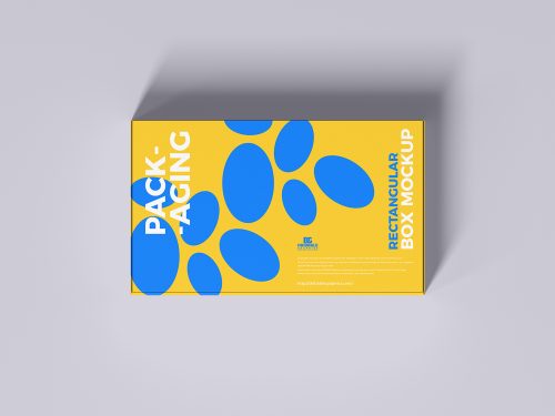 Rectangular Packaging Box Mockup