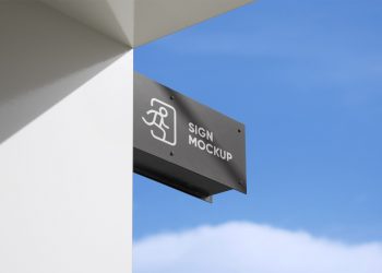 Signage on Building Mockup