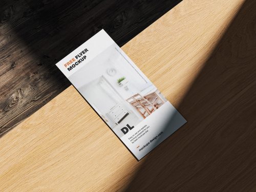 Single DL Flyer PSD Mockup