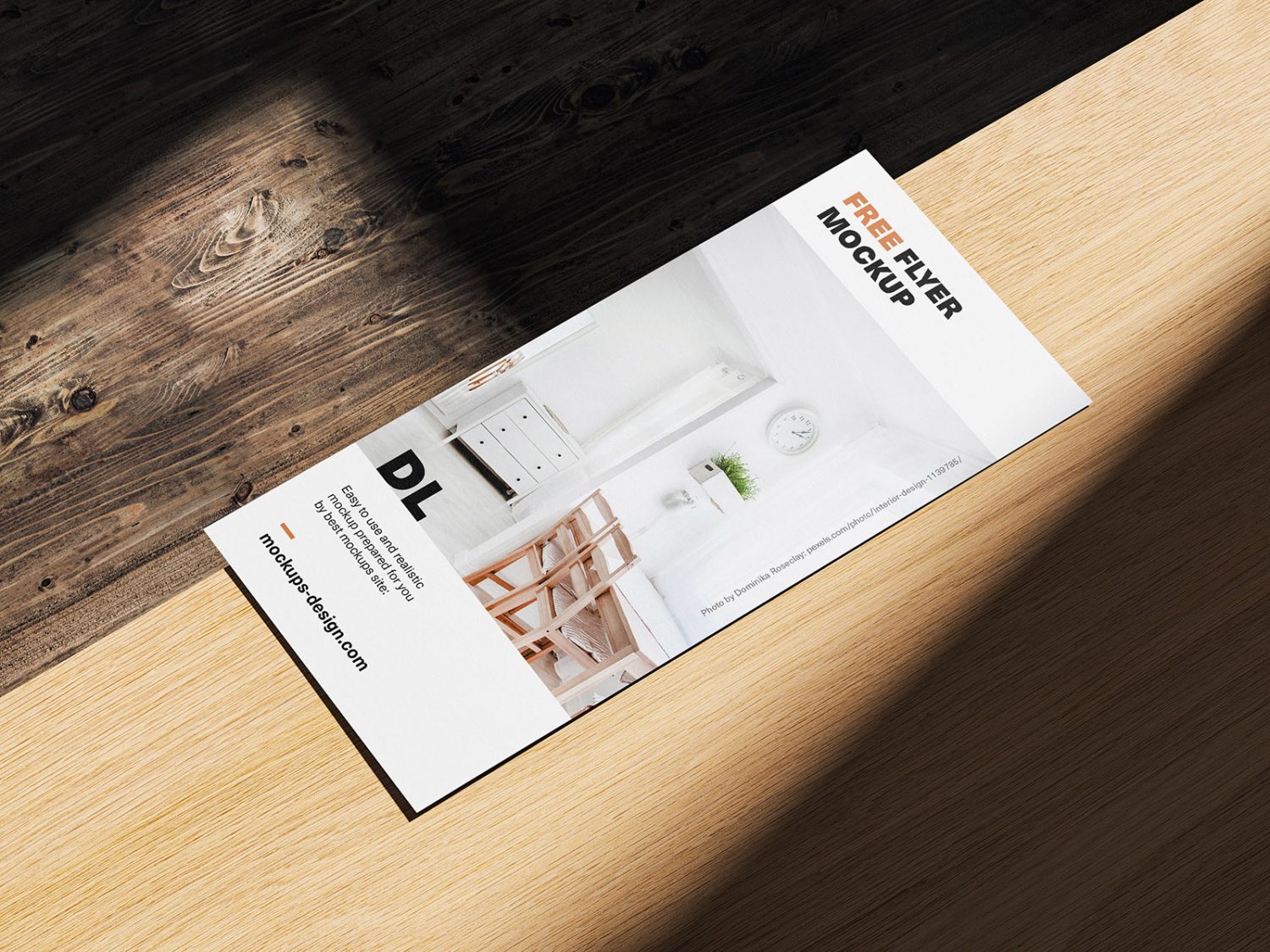 Single DL Flyer PSD Mockup