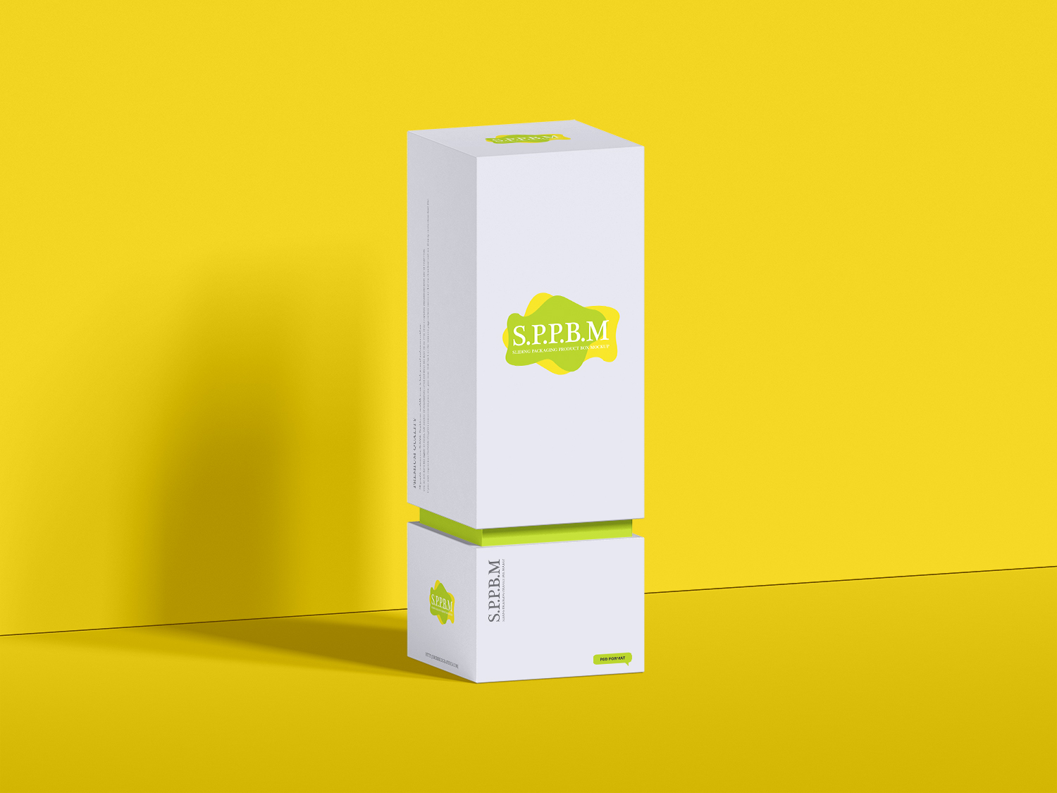 Sliding Packaging Product Box Mockup