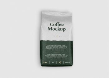 Small Paper Coffee Bag Mockup