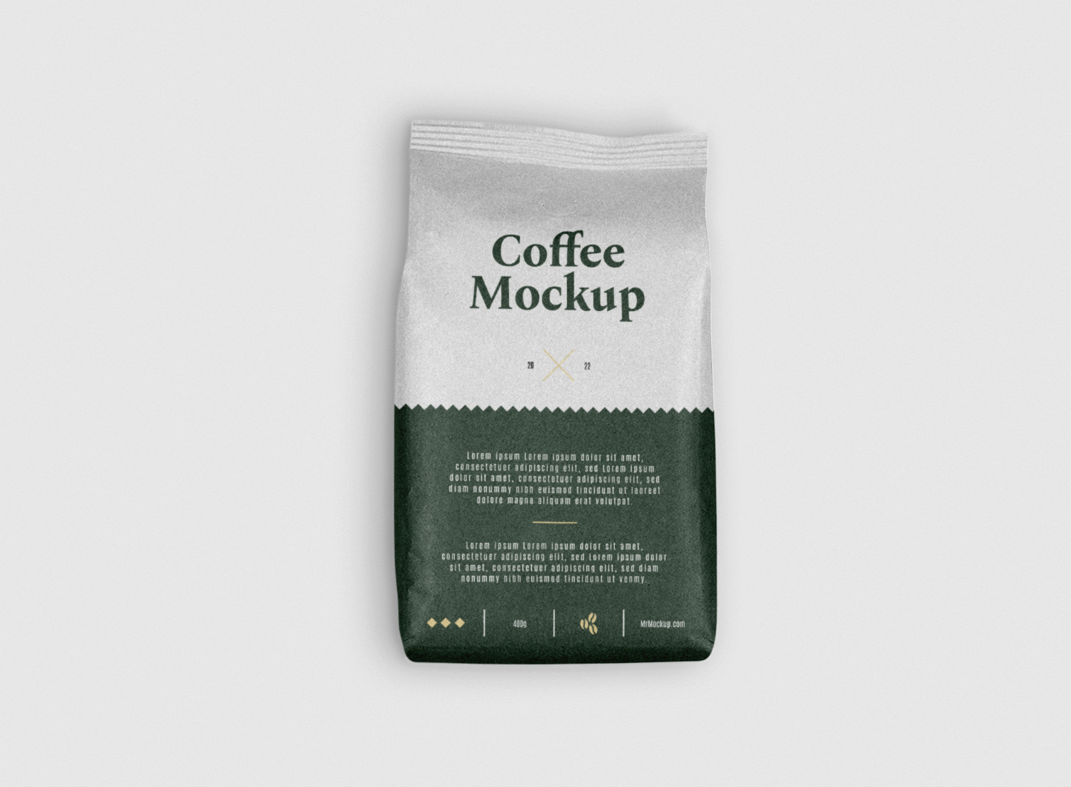 Small Paper Coffee Bag Mockup