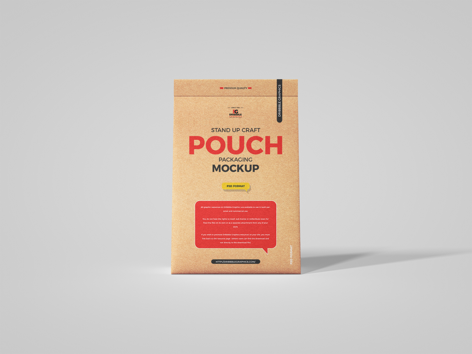 Free Doypack Stand-Up Pouch Packaging Mockup PSD - Good Mockups