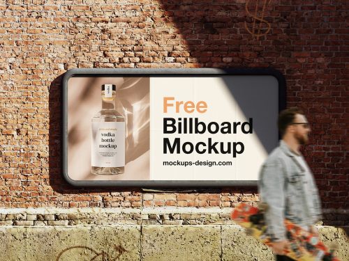 Street Billboard Mockup