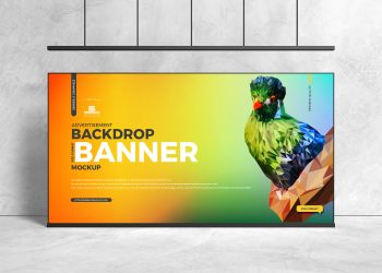 Free Advertisement Backdrop Banner Mockup