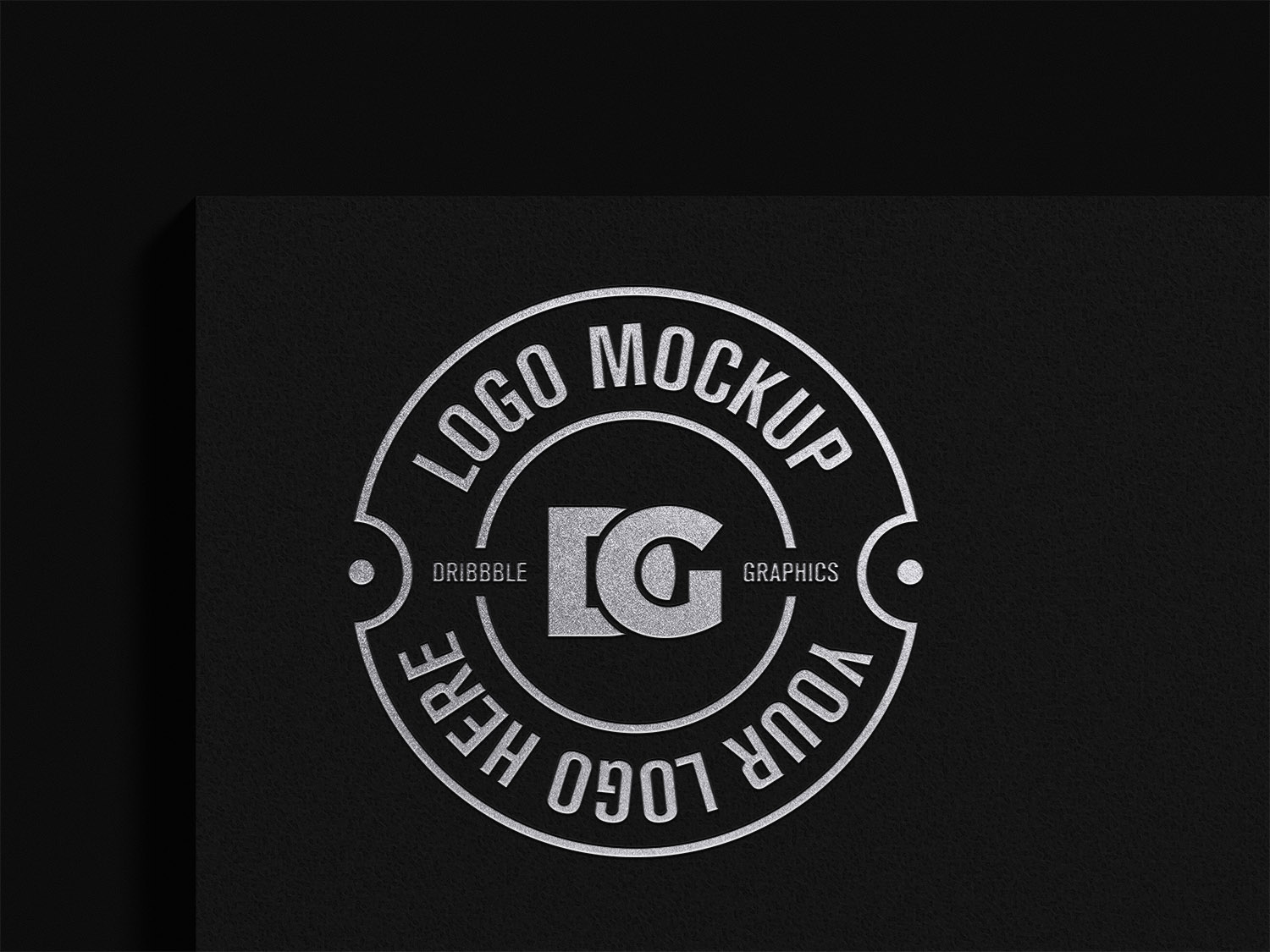 Free Debossed Logo Mockup