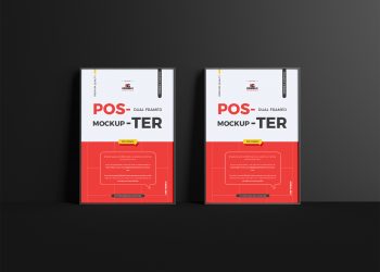 Free Dual Framed Poster Mockup