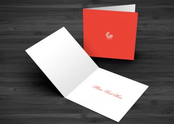 Free Greetings Card Mockup