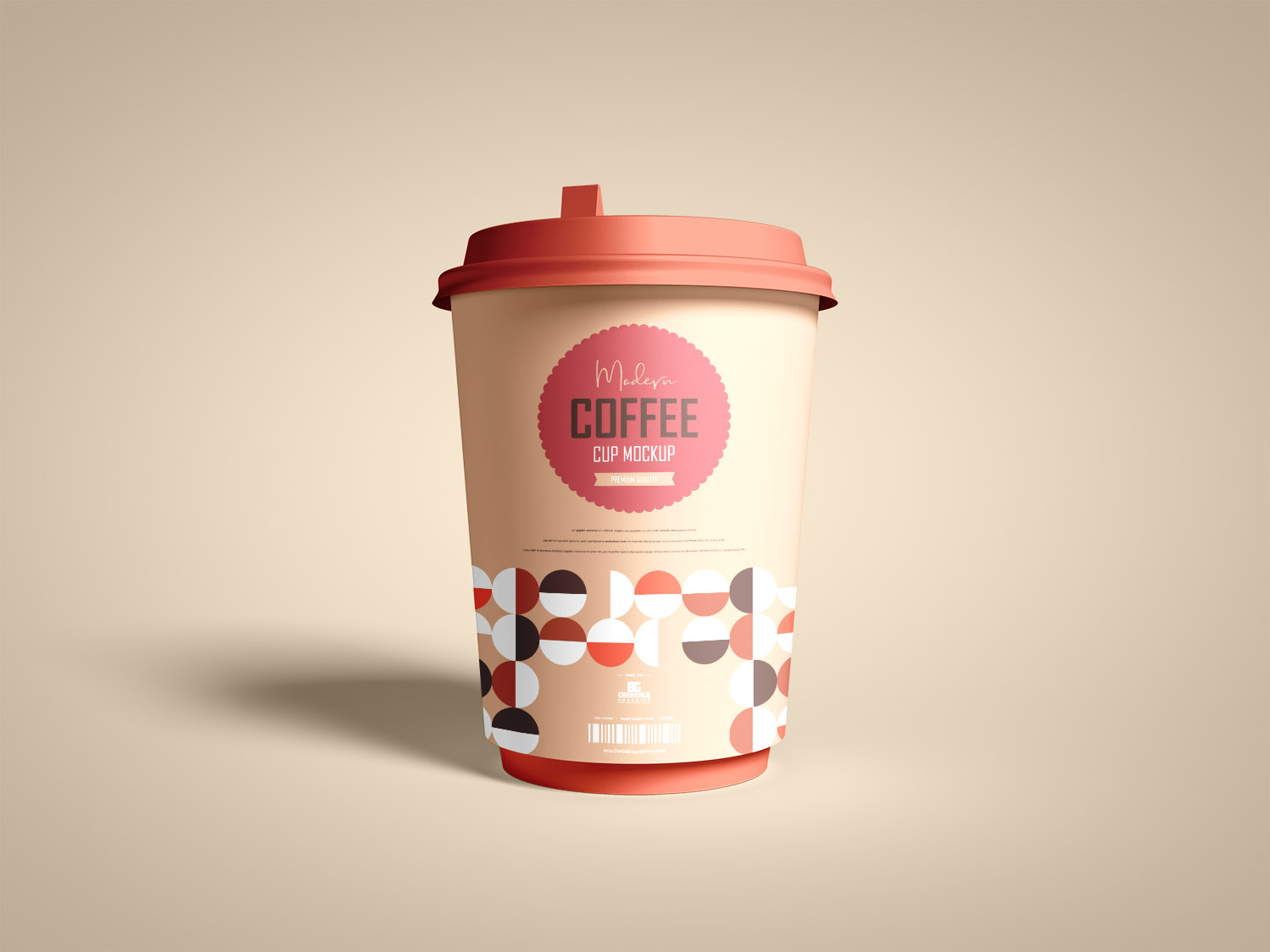 Free Modern Coffee Cup Mockup