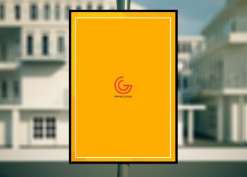 Free Outdoor Advertising Poster Mockup