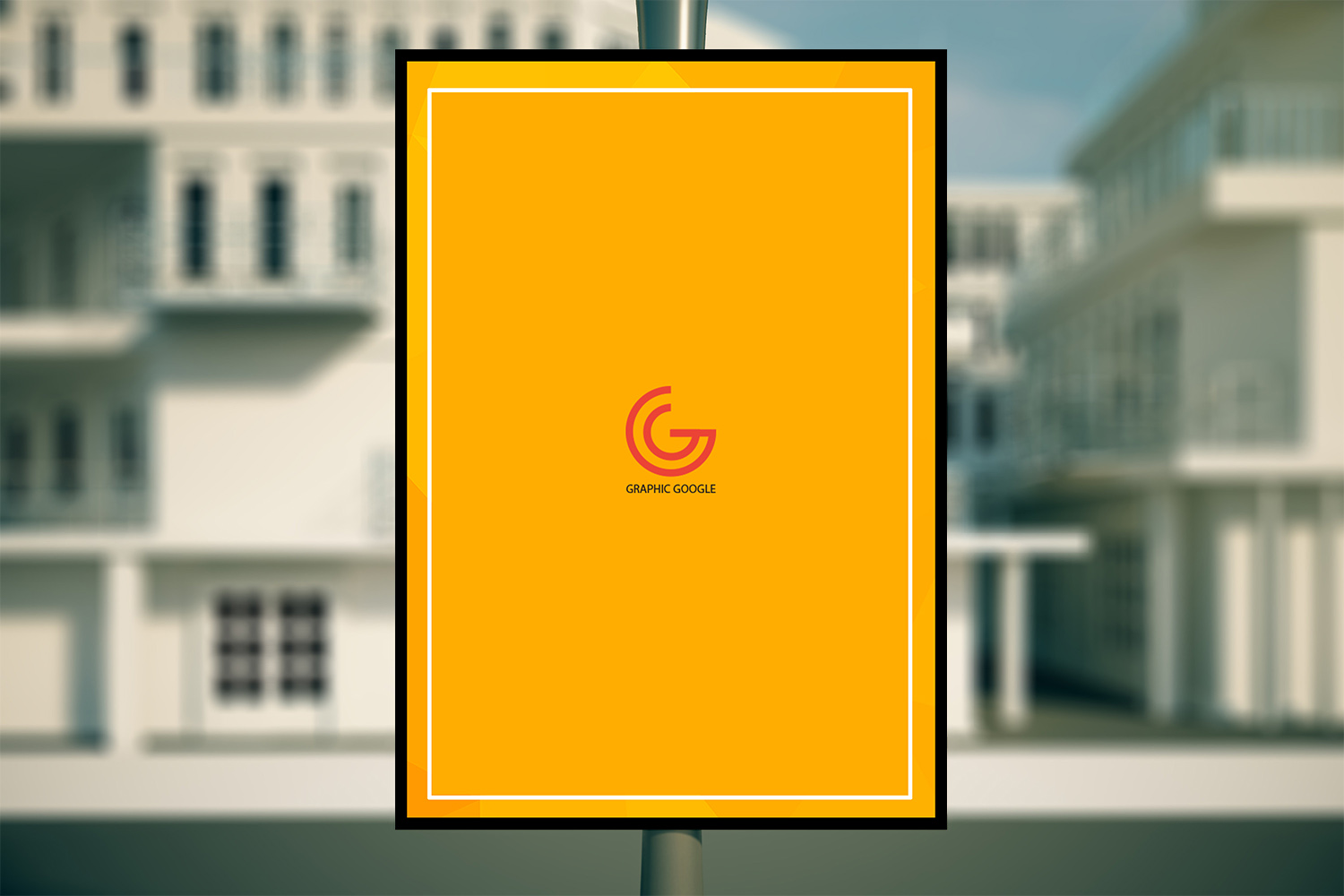 Free Outdoor Advertising Poster Mockup