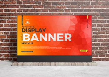 Free PSD Advertising Display Banner Mockup