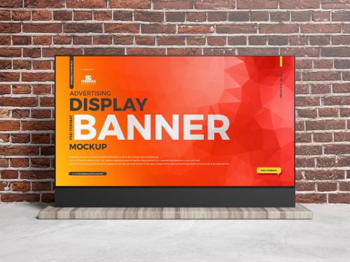 Free PSD Advertising Display Banner Mockup