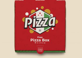 Free Pizza Box Mockup