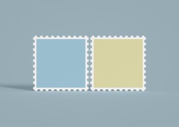 Free Postage Stamp Mockup