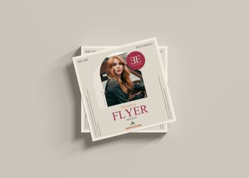 Free Square Flyer Mockup