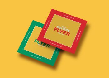 Free Square Flyer Mockup