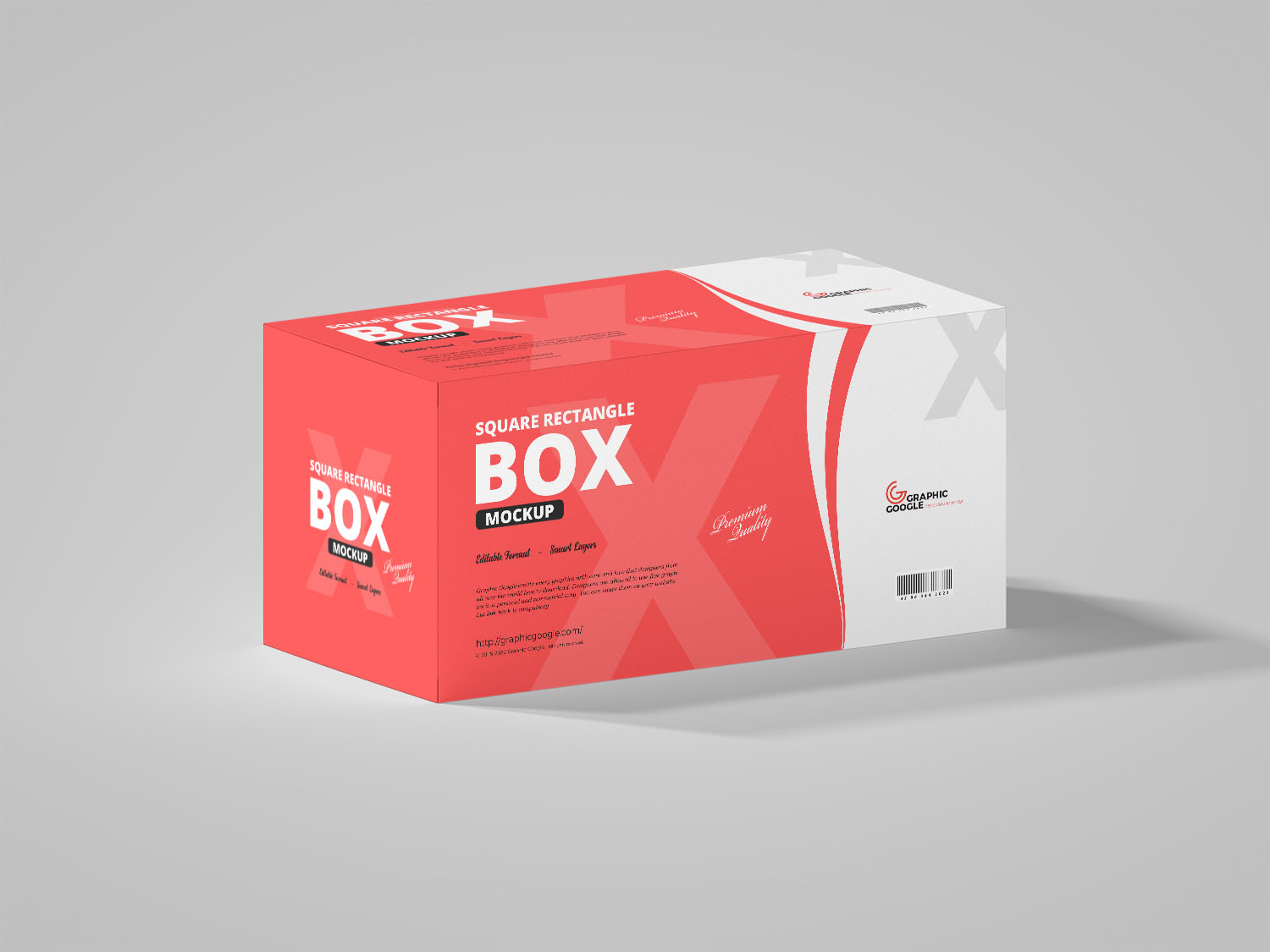 Free Square Rectangle Box Mockup