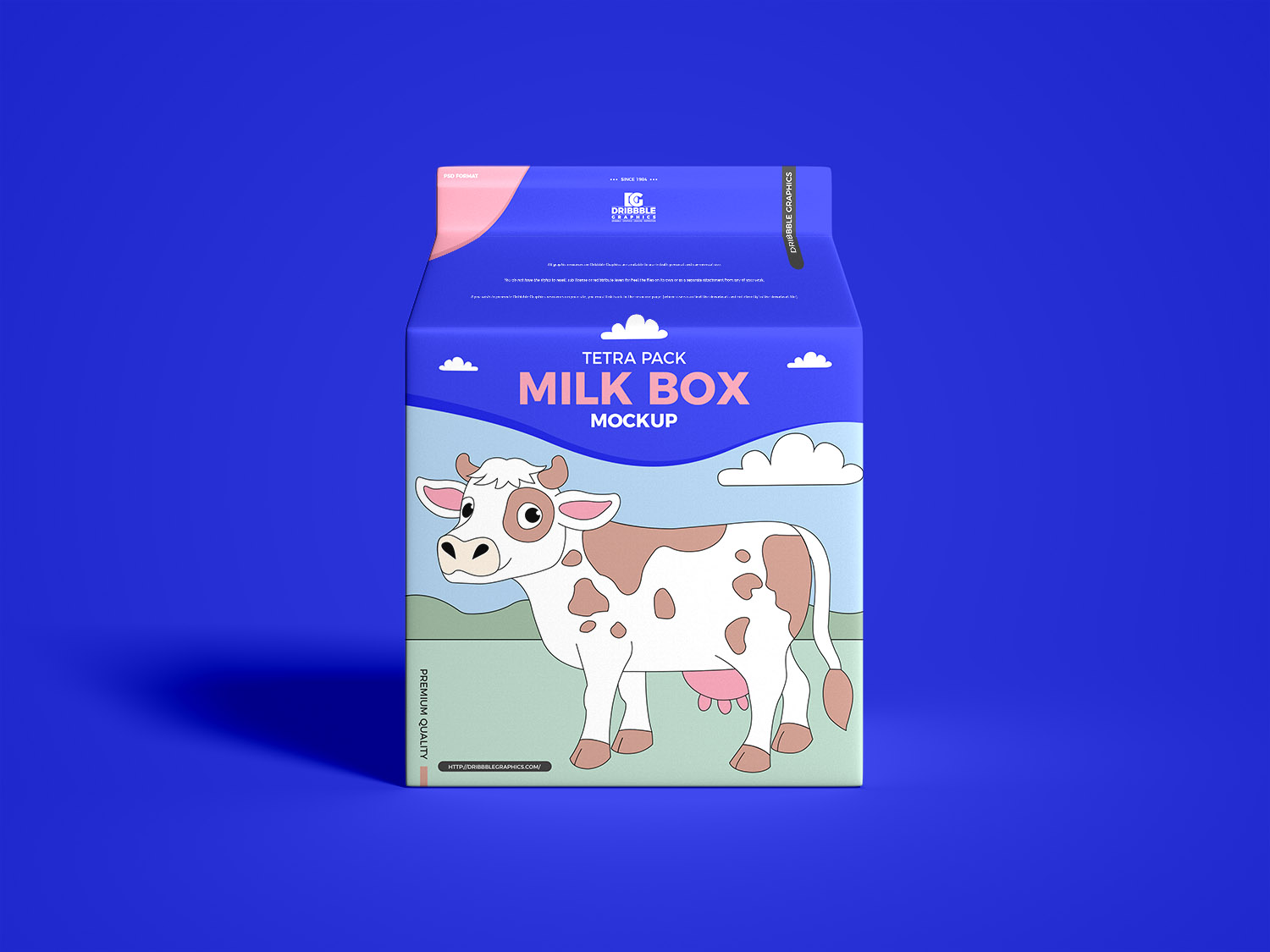 Free Tetra Pack Milk Box Mockup