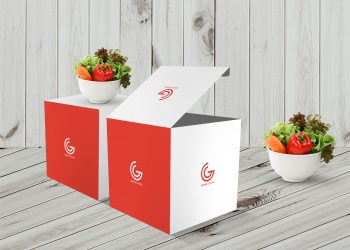 Free Wonderful Box Packaging Mockup