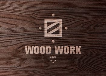 Free Wooden Logo Mockup