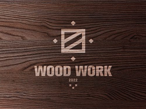 Free Wooden Logo Mockup