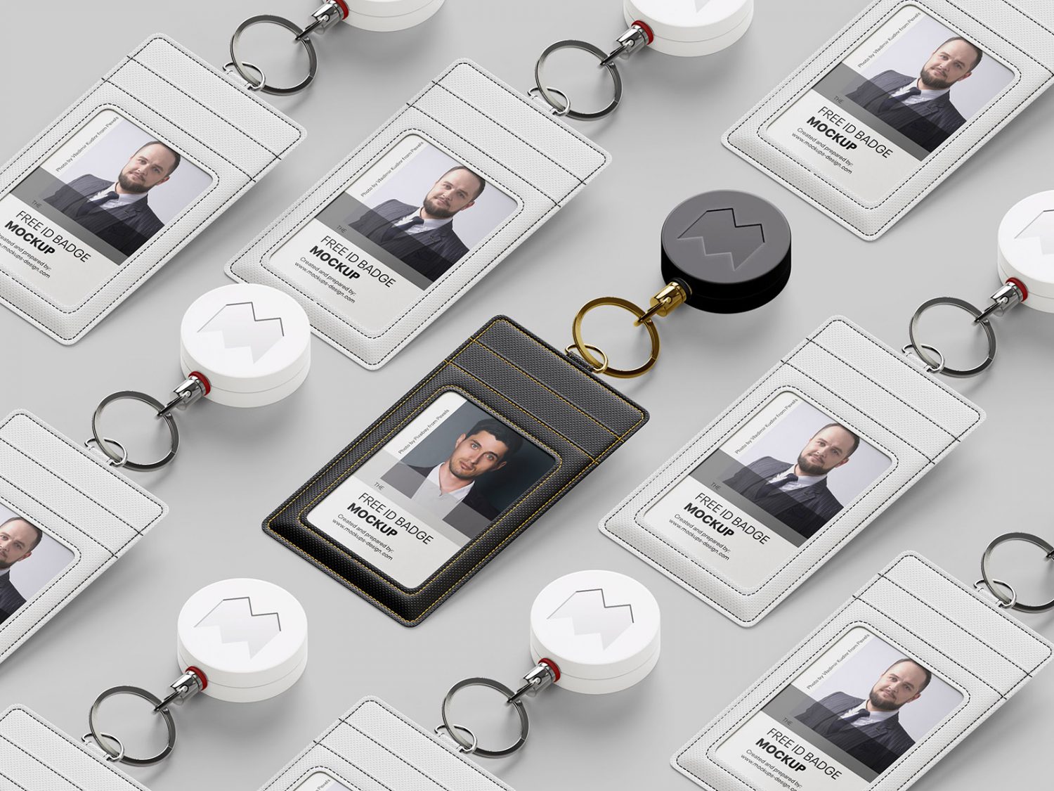 Fabric ID Holder Free Mockup