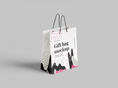 Paper Gift Bag Free Mockup
