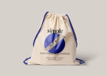 Linen Backpack Mockup