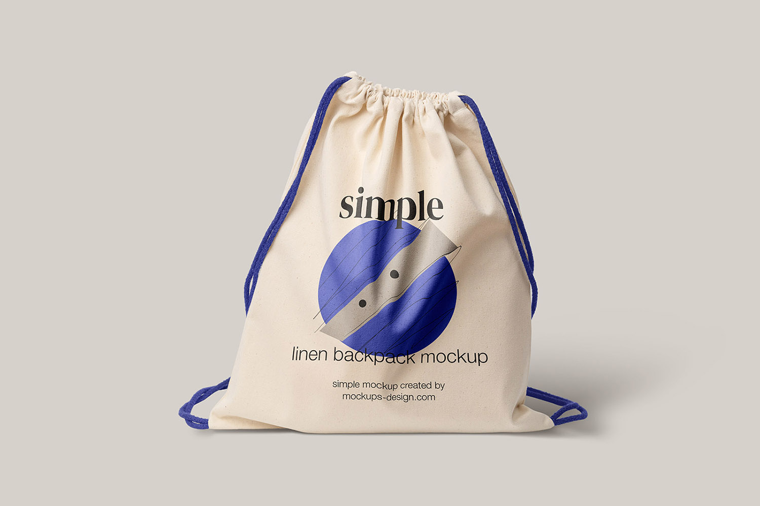 Linen Backpack Mockup