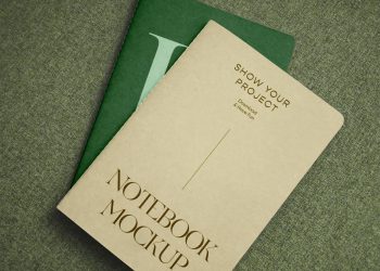 Notebook on Sofa PSD Mockups