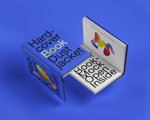 Open Inside Book PSD Mockup Scene