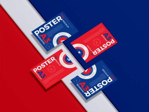 Premium Poster Mockup PSD