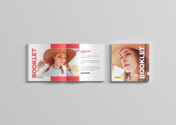 Square Booklet Mockup